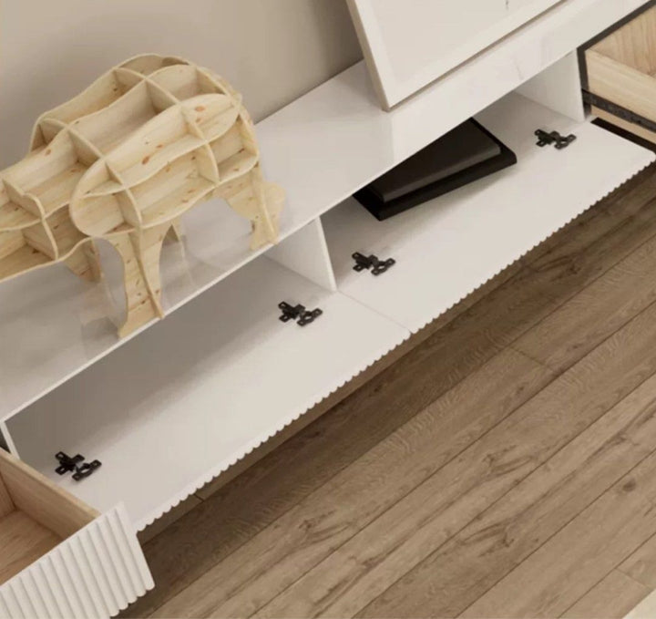 GURI Modern LED TV Console & Coffee Table