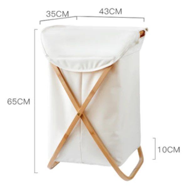 MCGRE Bamboo Laundry Basket