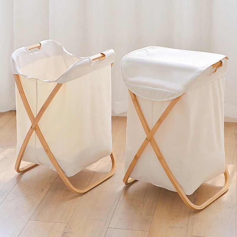 MCGRE Bamboo Laundry Basket