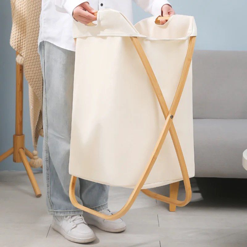 MCGRE Bamboo Laundry Basket