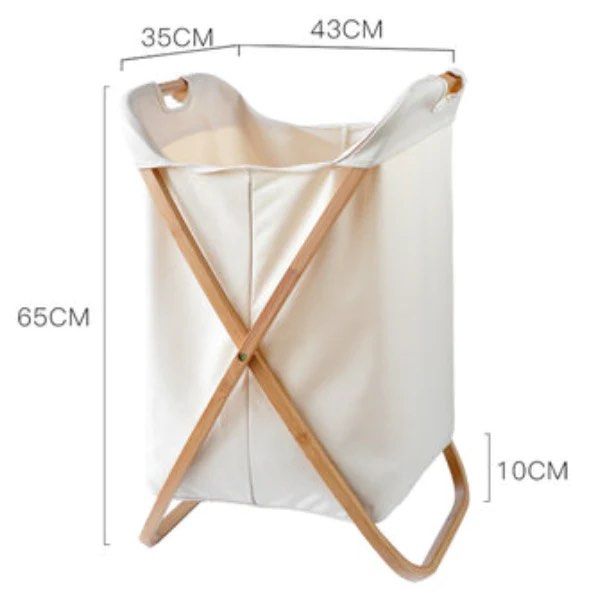 MCGRE Bamboo Laundry Basket