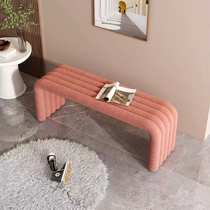 TARRYN Modern Boucle Bench