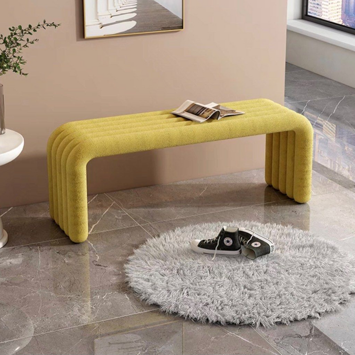 TARRYN Modern Boucle Bench