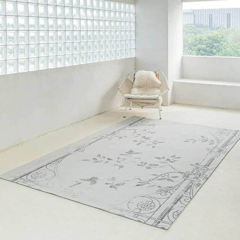 OSBY Floral Wool Area Rug