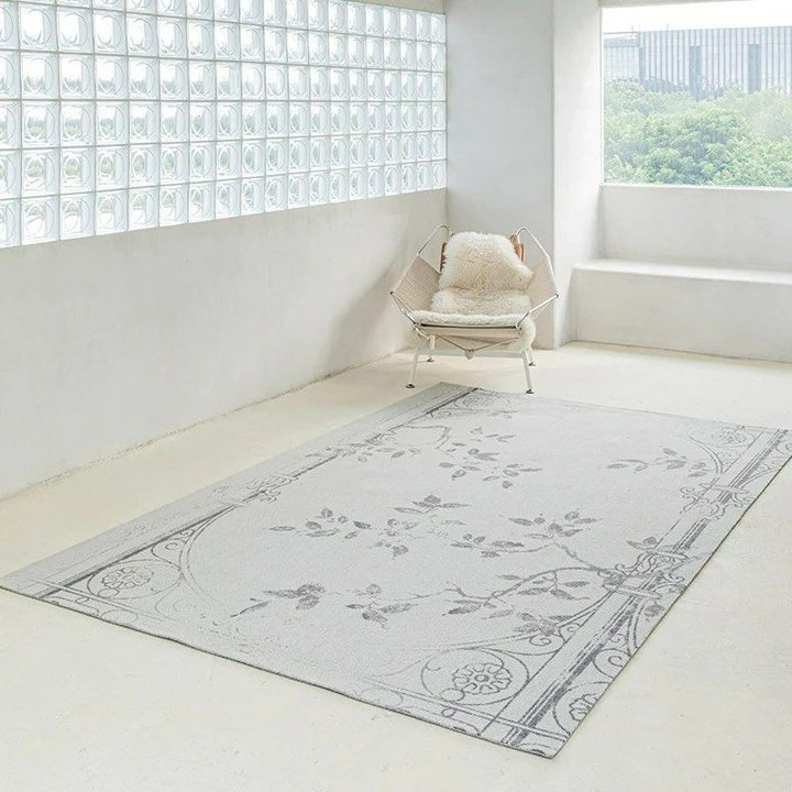 OSBY Floral Wool Area Rug
