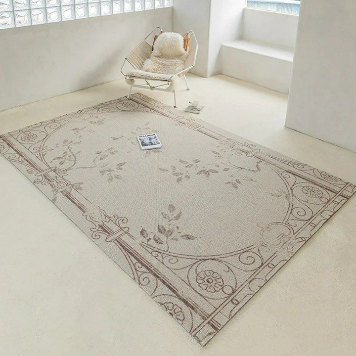 OSBY Floral Wool Area Rug