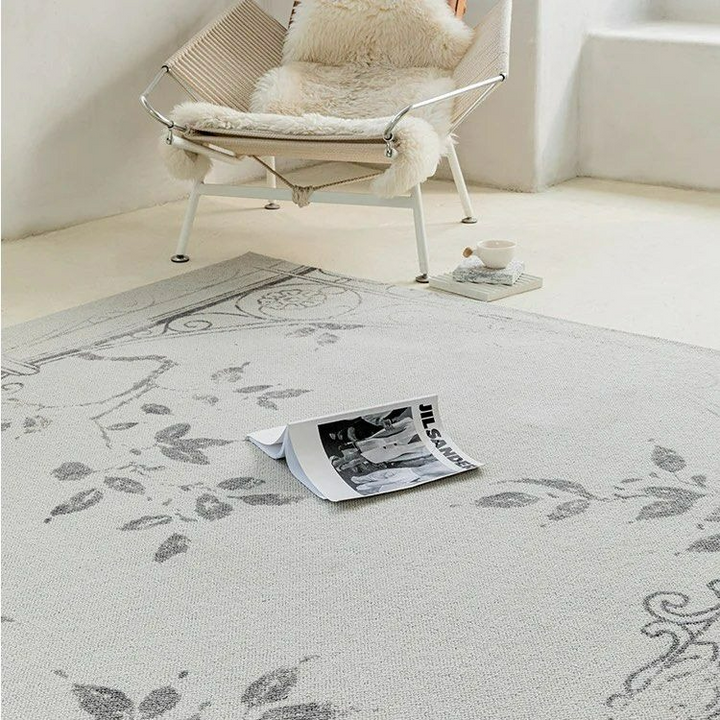 OSBY Floral Wool Area Rug