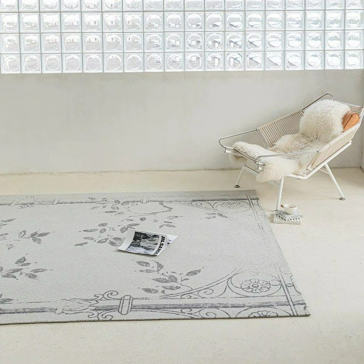 OSBY Floral Wool Area Rug