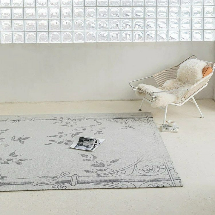 OSBY Floral Wool Area Rug