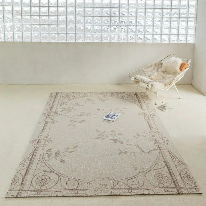 OSBY Floral Wool Area Rug