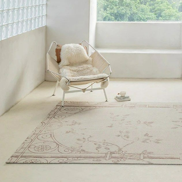 OSBY Floral Wool Area Rug