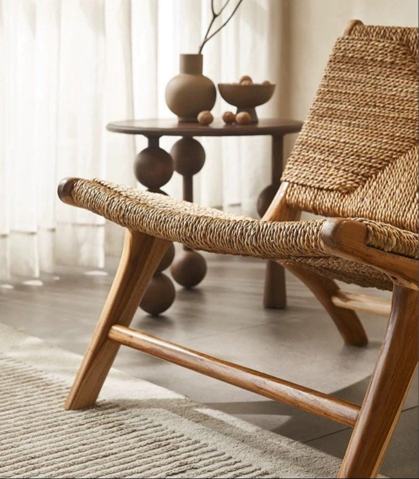 IVY Rustic Rope Woven Lounge Chair