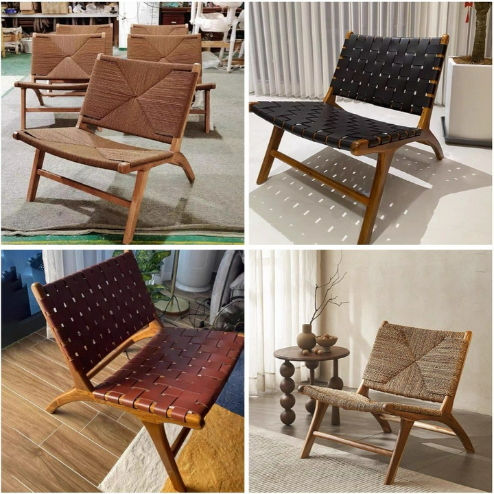 IVY Rustic Rope Woven Lounge Chair