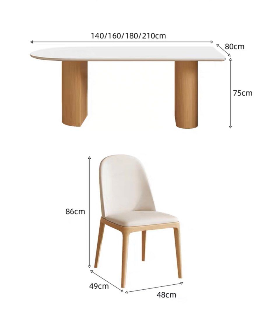 KOEA Japandi Solid Wood Dining Table