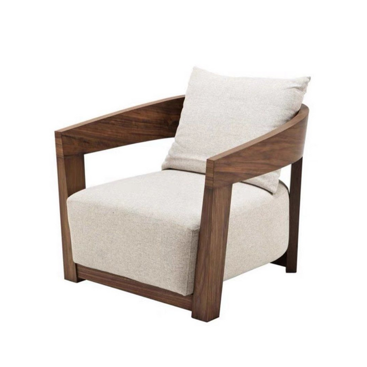 SCARLETT Rustic Solid Wood Lounge Chair