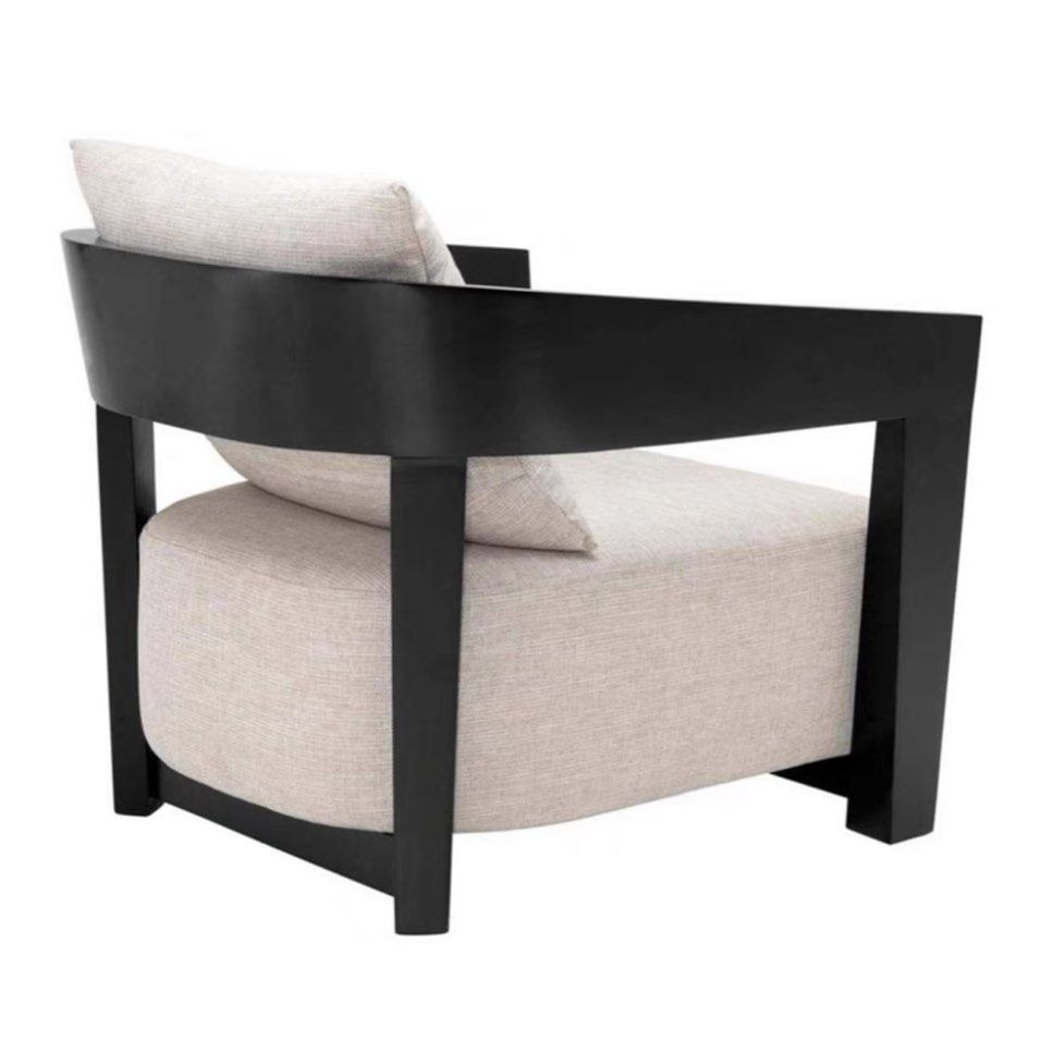 SCARLETT Rustic Solid Wood Lounge Chair