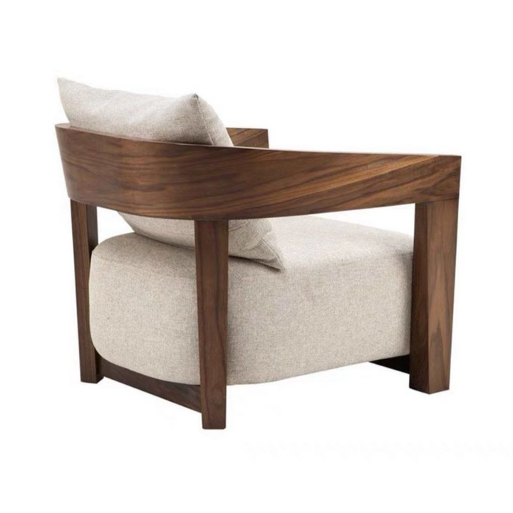 SCARLETT Rustic Solid Wood Lounge Chair