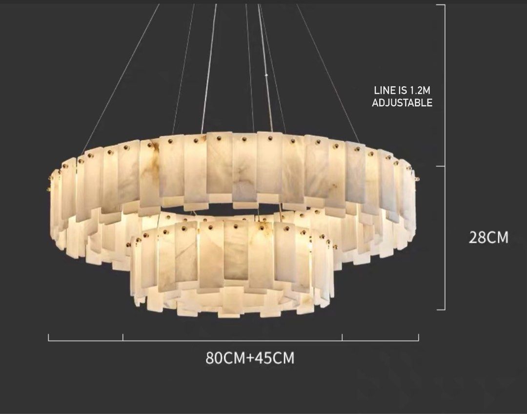 MIJO Modern Marble Chandelier