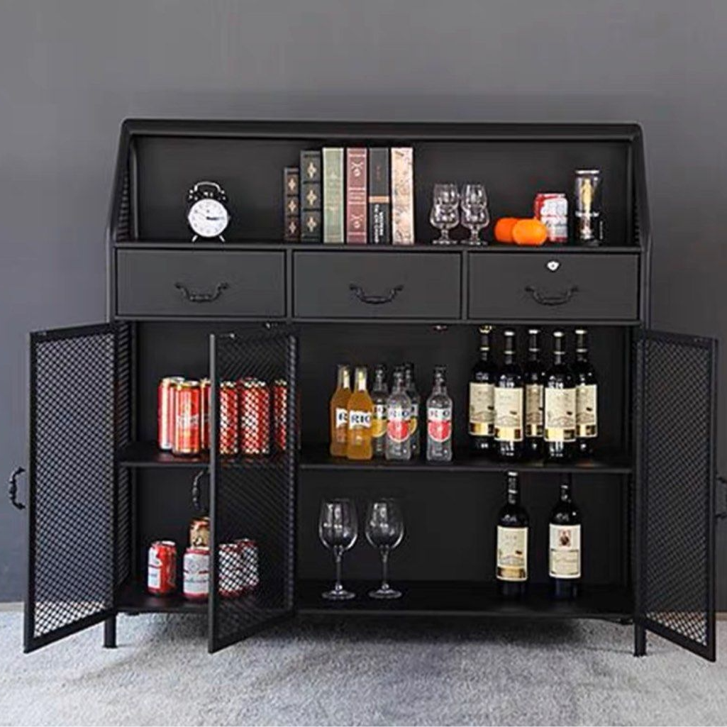 KERARO Industrial Steel Sideboard