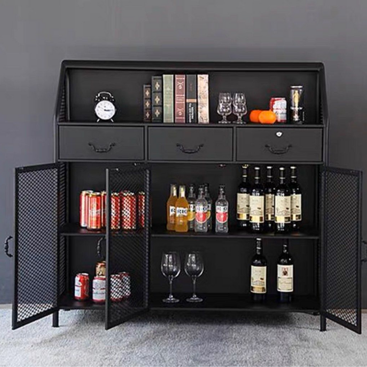 KERARO Industrial Steel Sideboard