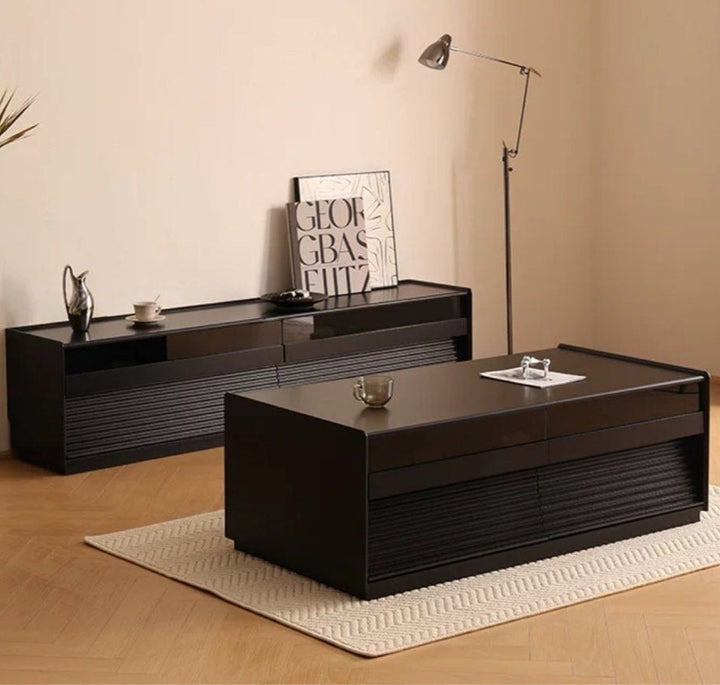 VANTEN Modern Solid Wood TV Cabinet