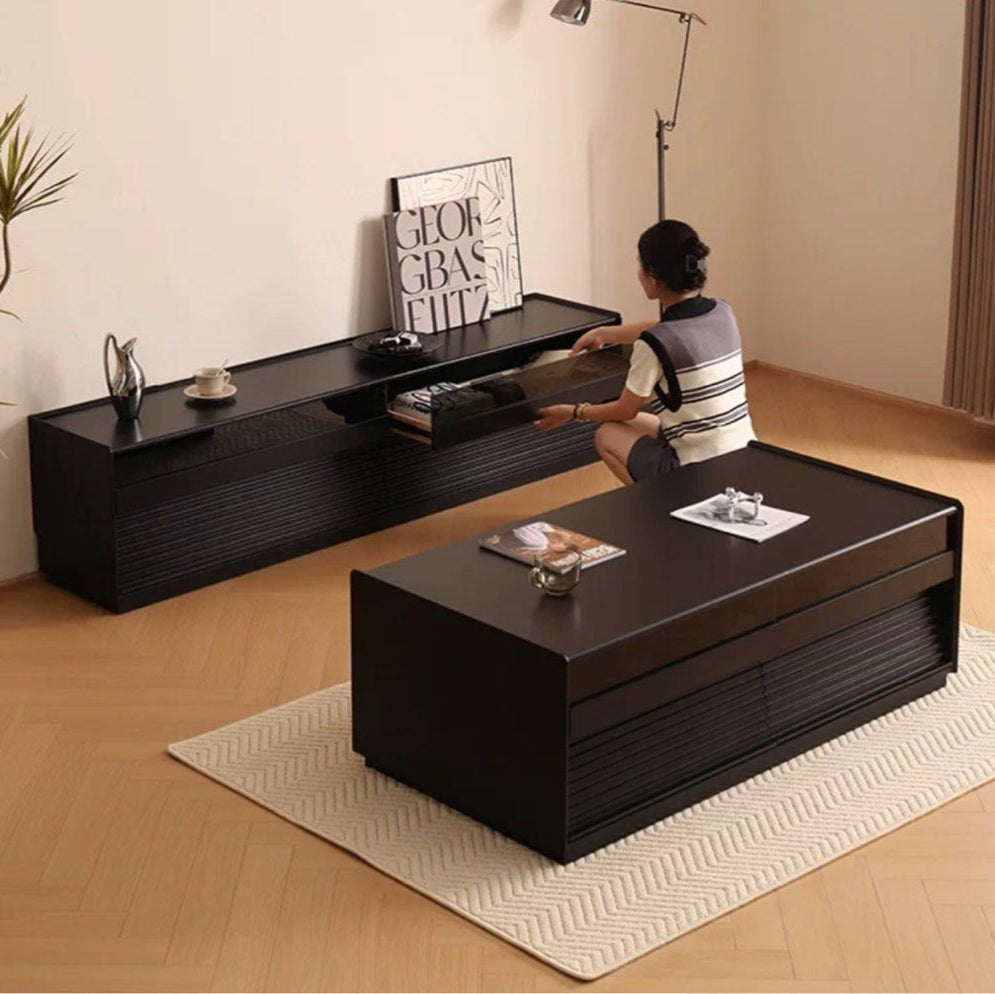 VANTEN Modern Solid Wood TV Cabinet
