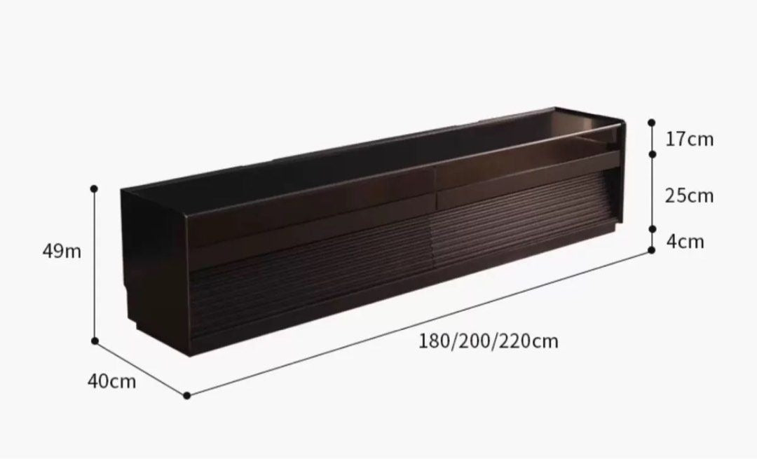 VANTEN Modern Solid Wood TV Cabinet