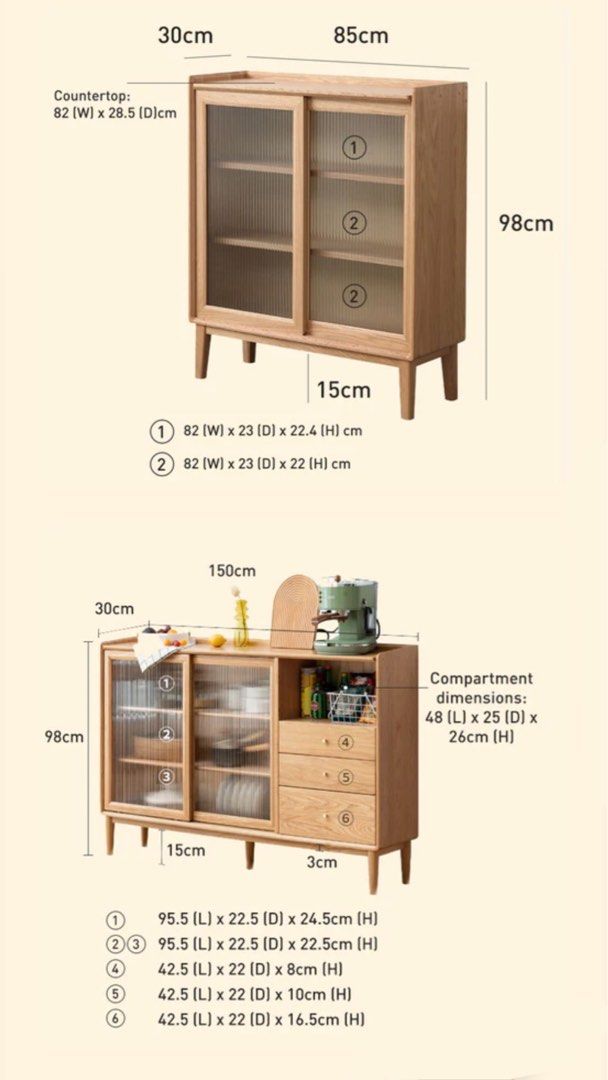 DWAYNE Solid Wood Sideboard