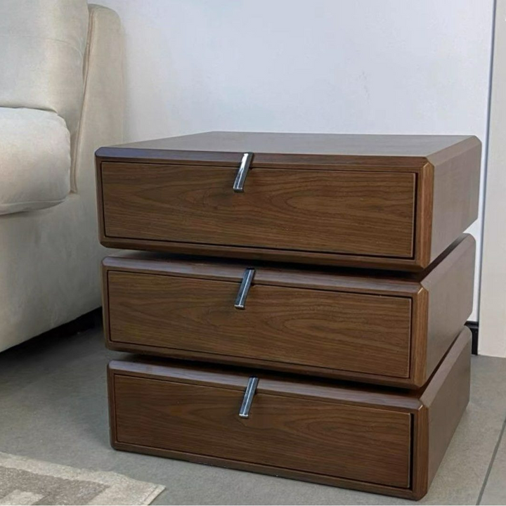 BARON Rotatable Solid Wood Side Table