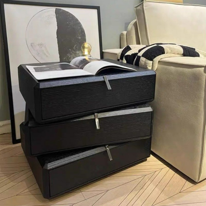 BARON Rotatable Solid Wood Side Table