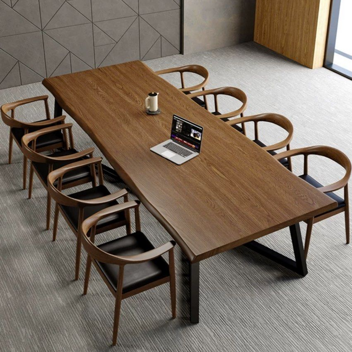 ISIDRO Rustic Solid Wood Dining Table