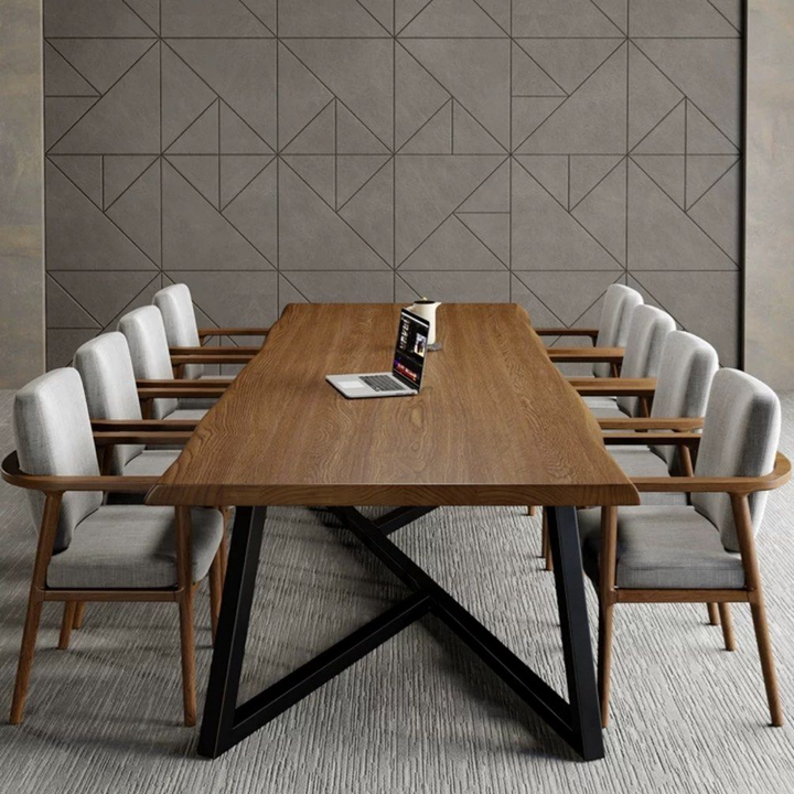 ISIDRO Rustic Solid Wood Dining Table
