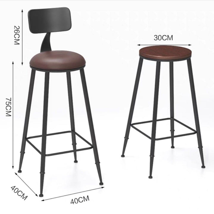 HURLEA Industrial Bar Stool