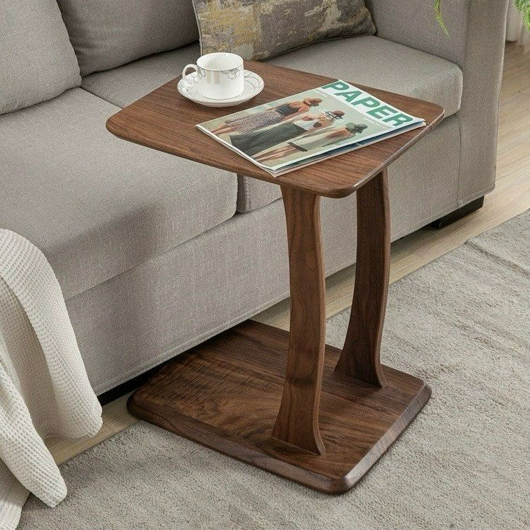 SERENA Modern Walnut Wood Side Table