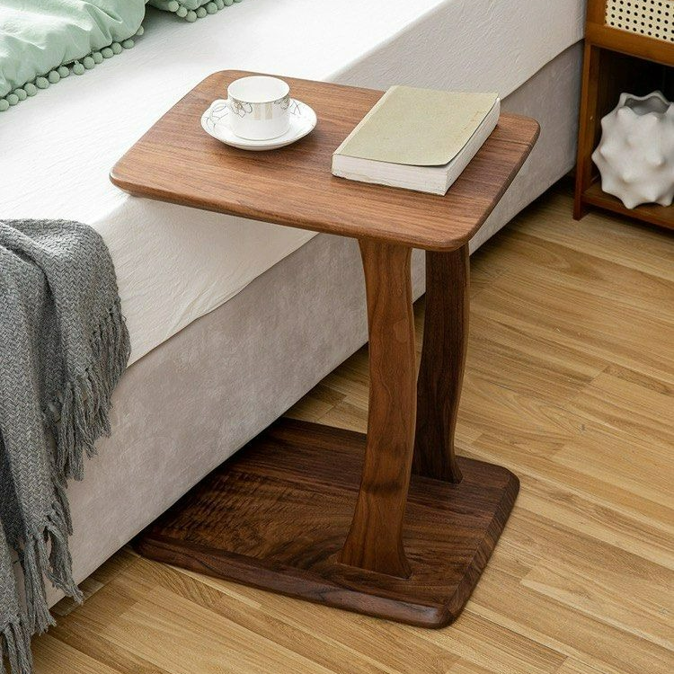 SERENA Modern Walnut Wood Side Table