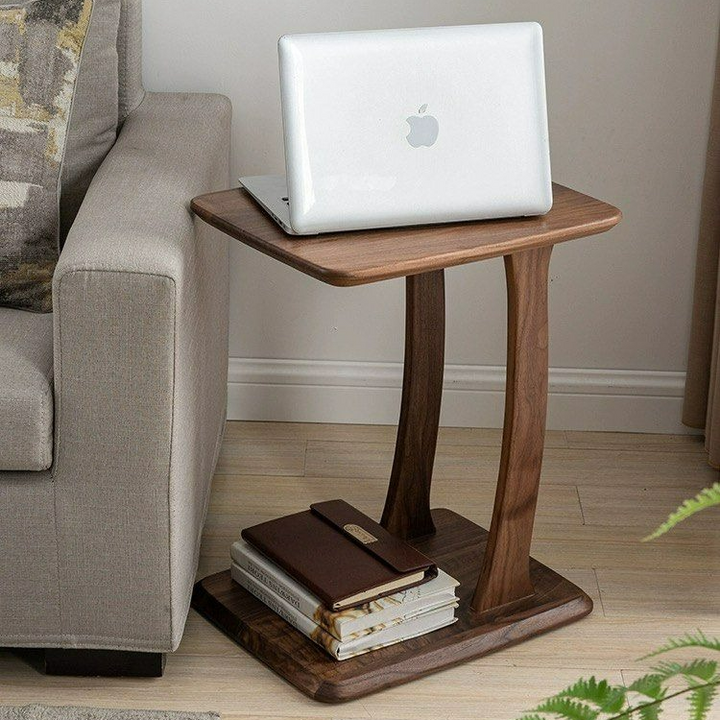 SERENA Modern Walnut Wood Side Table