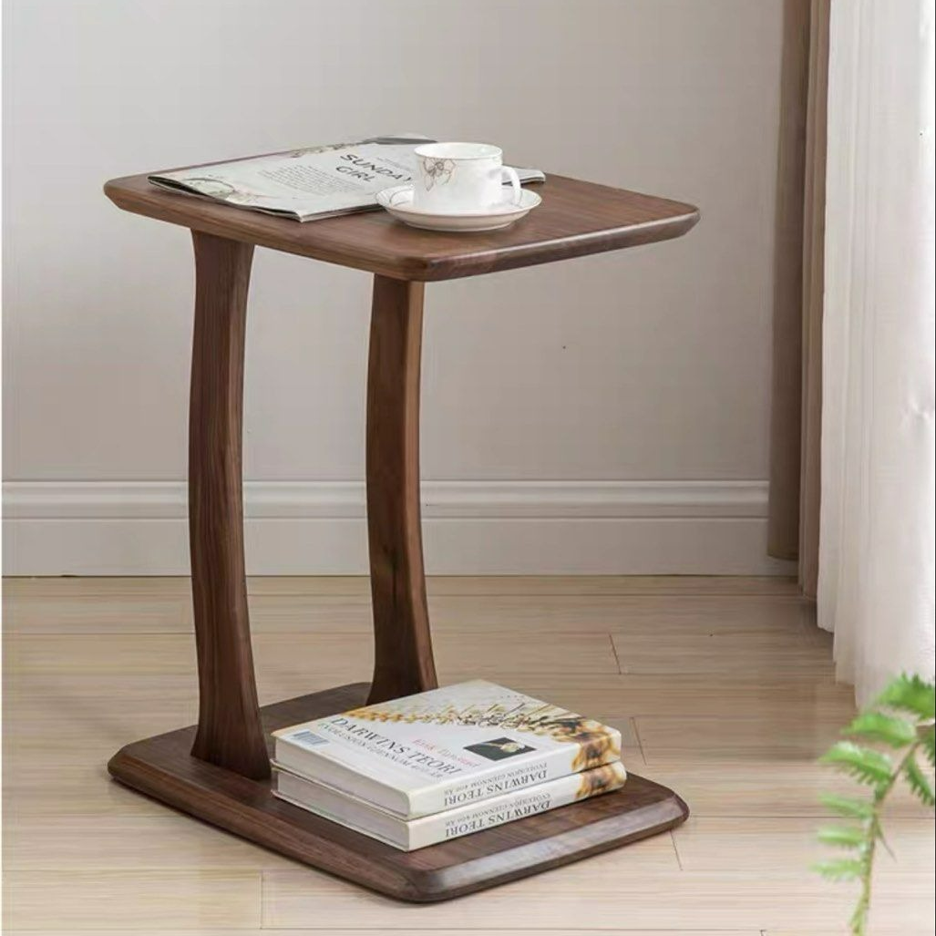 SERENA Modern Walnut Wood Side Table