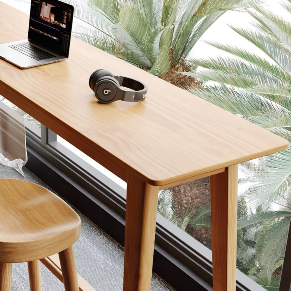 ASHE Scandinavian Solid Wood Bar Table