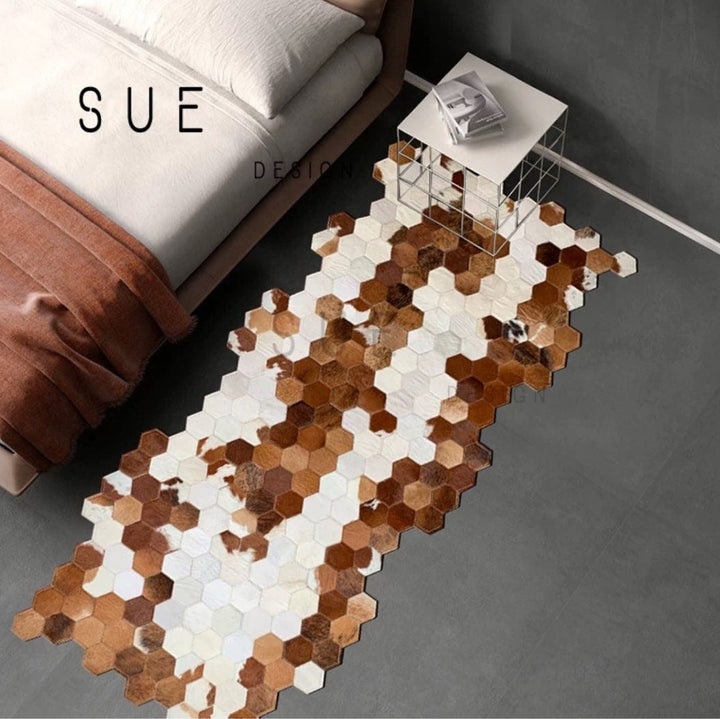 RUFUS Cowhide Leather Rug