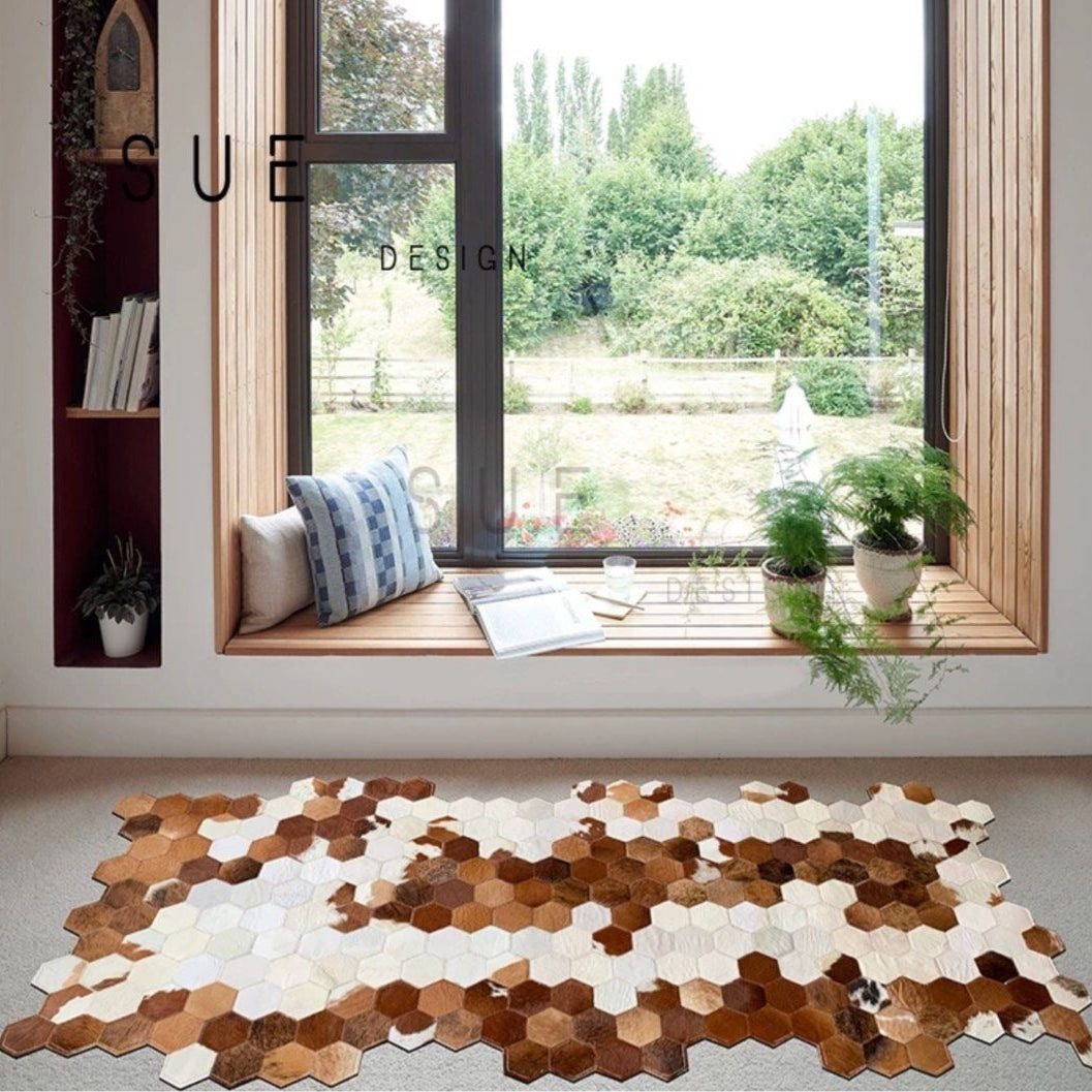 RUFUS Cowhide Leather Rug