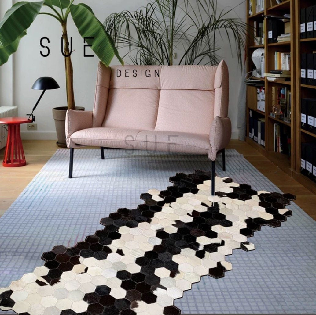 RUFUS Cowhide Leather Rug