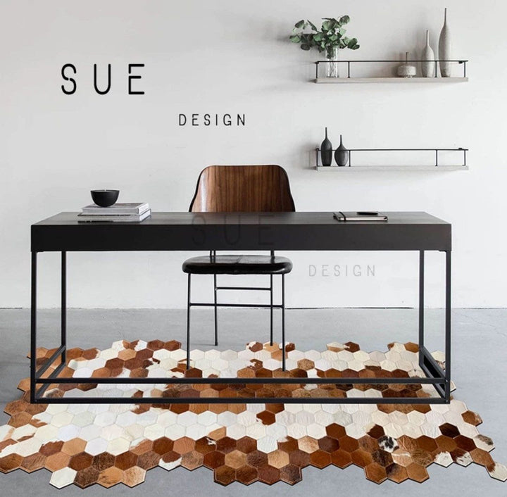 RUFUS Cowhide Leather Rug