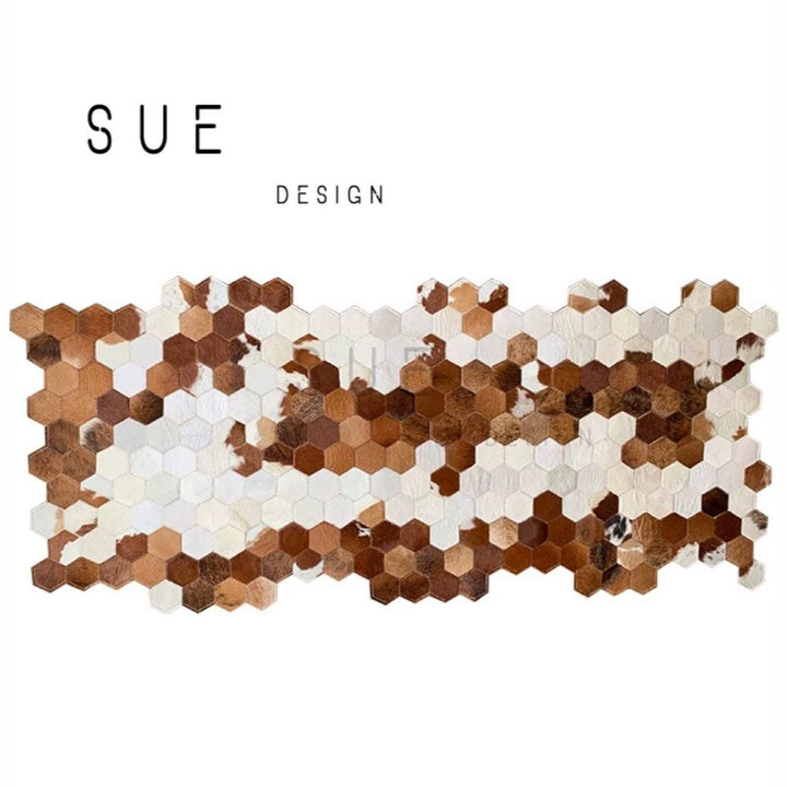 RUFUS Cowhide Leather Rug