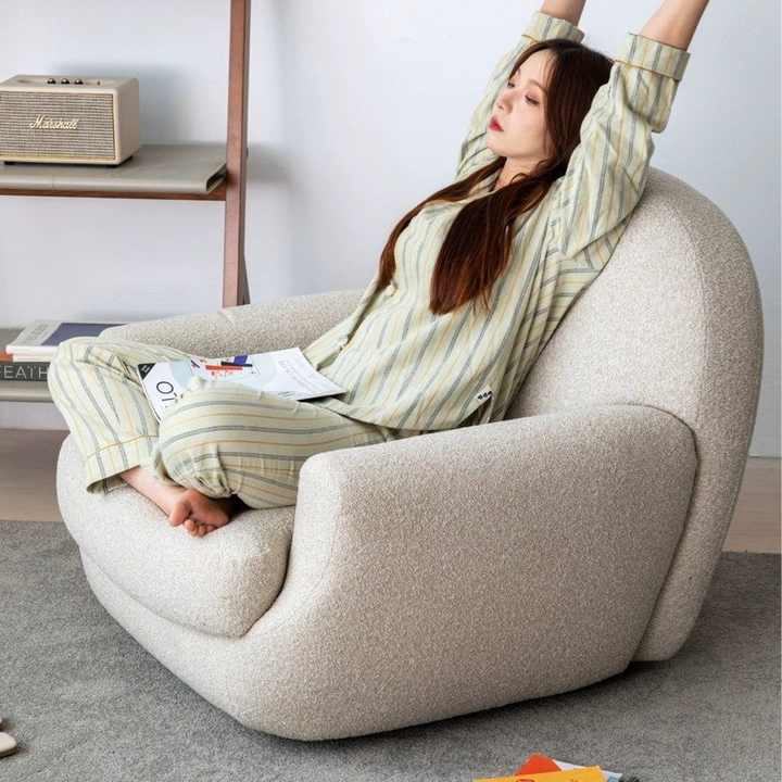 THEO Modern Boucle Lounge Chair
