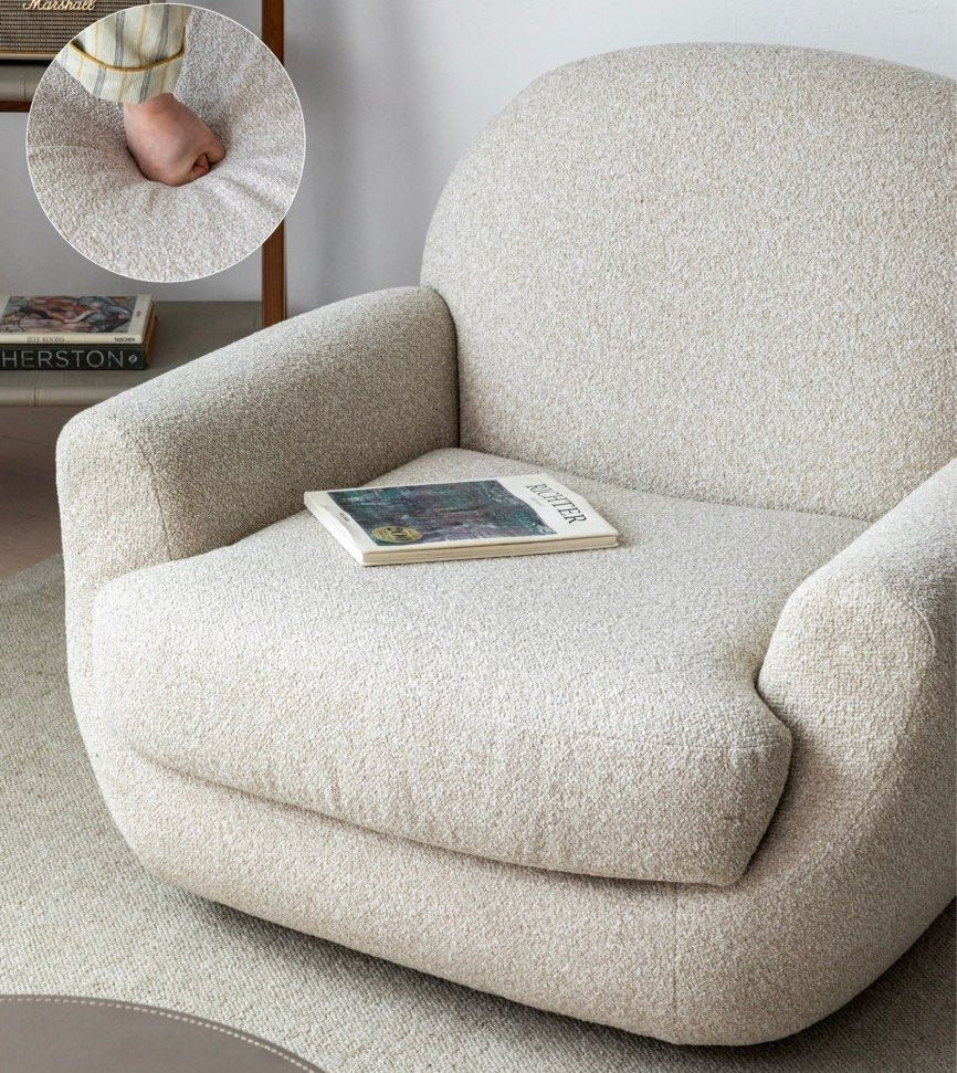THEO Modern Boucle Lounge Chair