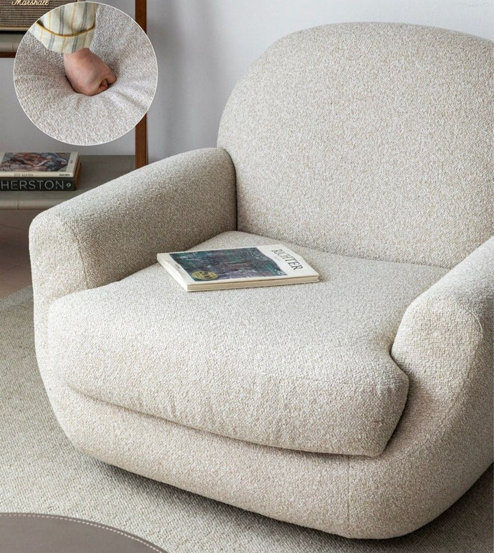 THEO Modern Boucle Lounge Chair