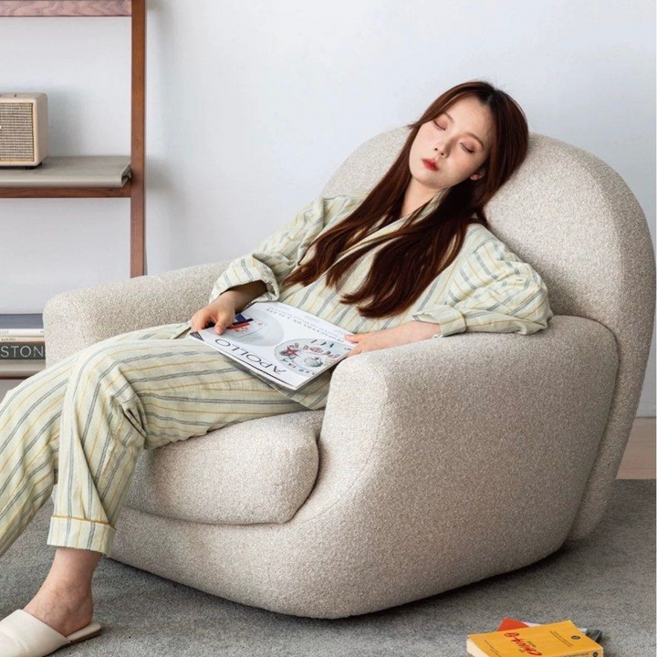 THEO Modern Boucle Lounge Chair