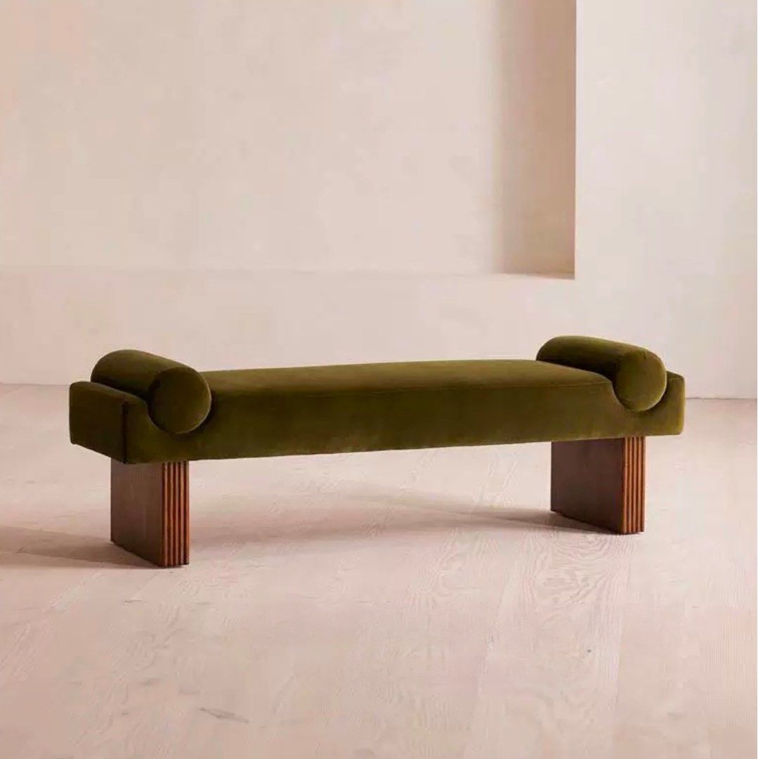 HASHEN Modern Solid Wood Bench