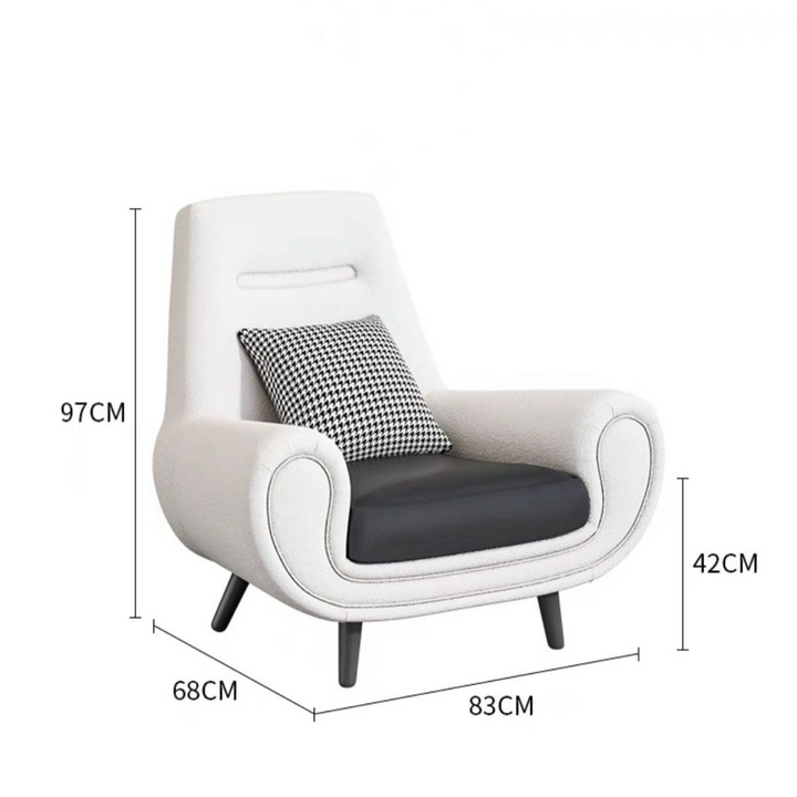 JOHN Modern Velvet Lounge Chair