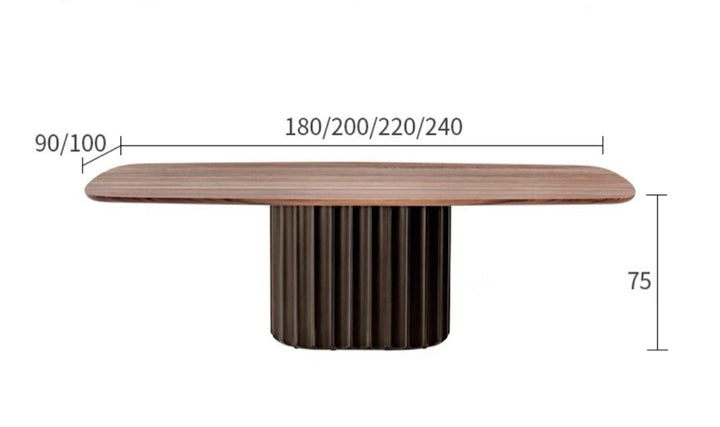 GRAYSON Modern Solid Wood Dining Table